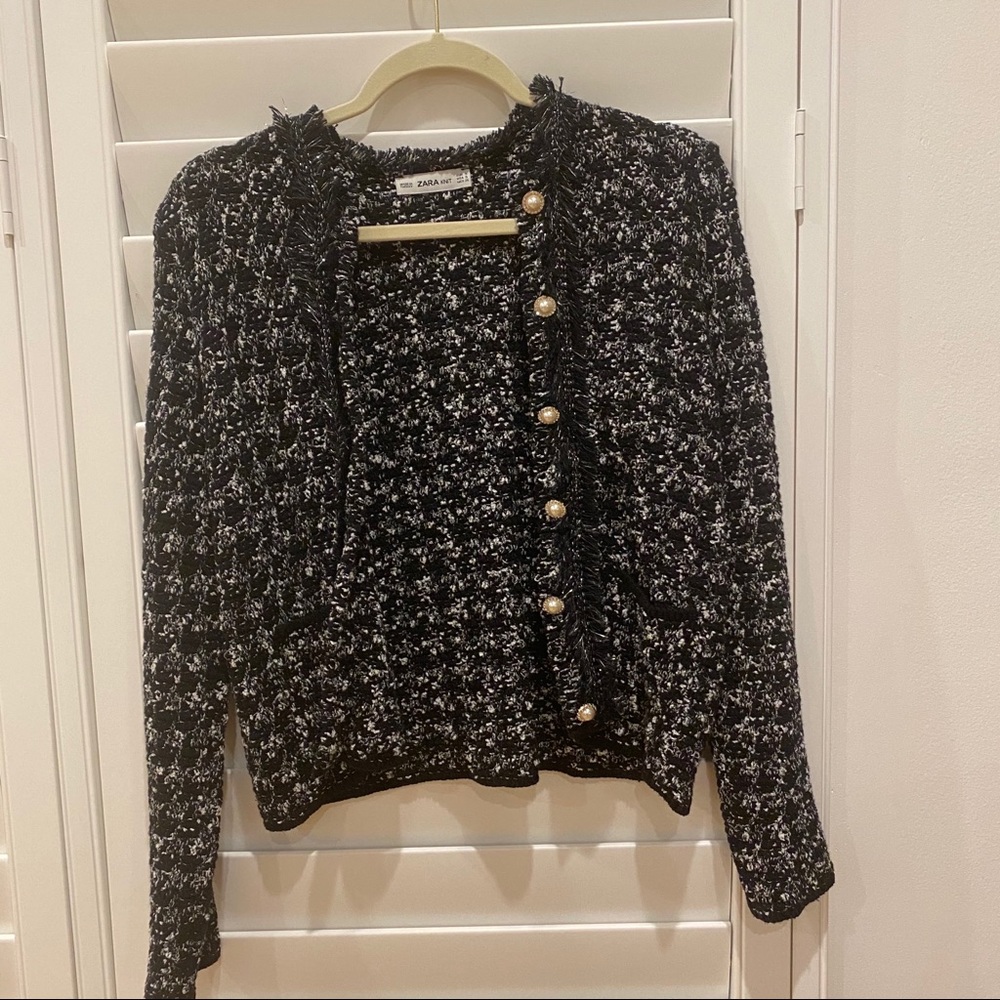 Zara tweed jacket size XS